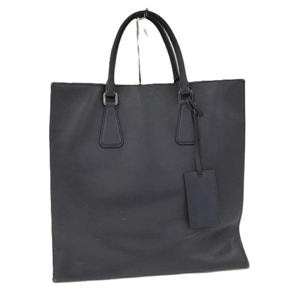 Prada Saffiano Leather Handbag Navy Blue